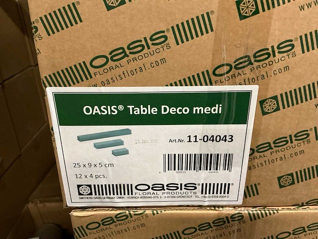 Partij oasis table deco medi 25x9x5cm (564x) - afbeelding 3 van  3
