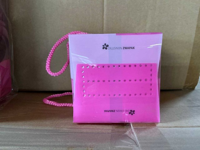 Partij obsession bags pink 10.5/10.5+9.5/9.5x10cm (480x) - afbeelding 4 van  7