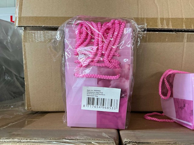 Partij obsession bags pink 10.5/10.5+9.5/9.5x10cm (480x) - afbeelding 5 van  7