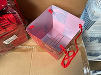 Partij obsession bags red 17/17x15/15x17cm (2160x) - afbeelding 2 van  5