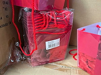 Partij obsession bags red 17/17x15/15x17cm (600x) - afbeelding 2 van  4