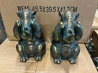 Partij olifanten beeldjes h18cm (74x) - afbeelding 1 van  2