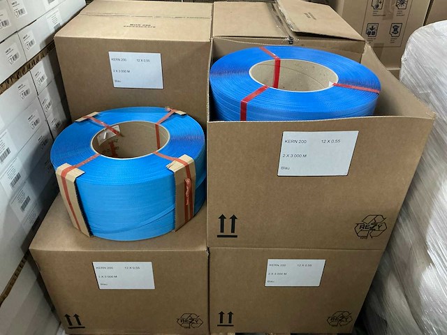 Partij omsnoeringsbanden kern 200 12 x 0,55 blauw 3000m (15x) - afbeelding 1 van  3