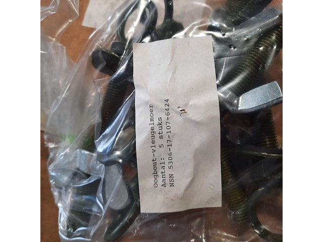 Partij oogbouten met vleugelmoer - afbeelding 4 van  6