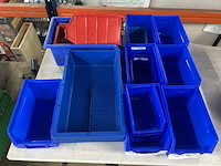 Partij opbergkratten, blauw/rood - afbeelding 2 van  5