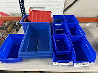 Partij opbergkratten, blauw/rood - afbeelding 3 van  5