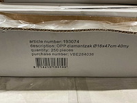 Partij opp diamantzakken ø16x47cm 40my (5000x) - afbeelding 4 van  4