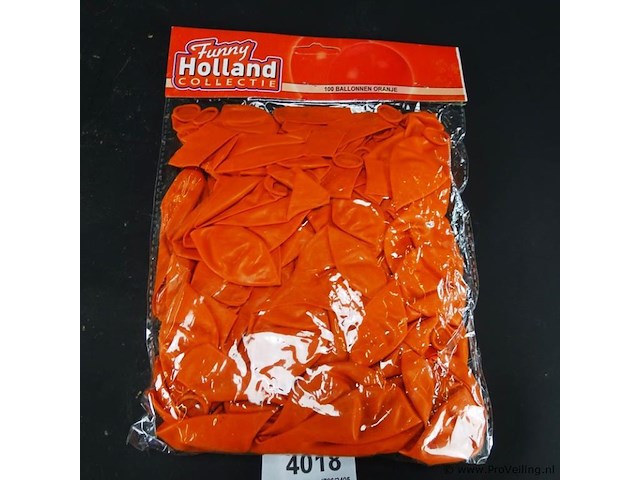 Partij oranje ballonnen - afbeelding 1 van  3
