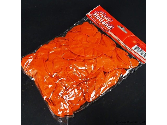 Partij oranje ballonnen - afbeelding 2 van  3
