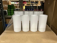 Partij orchidee cilinders h25cm mat-wit (208x) - afbeelding 1 van  4