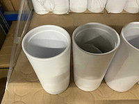 Partij orchidee cilinders h25cm mat-wit (208x) - afbeelding 3 van  4