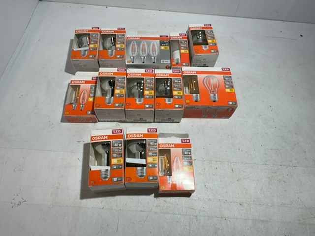 Partij osram lampen, 13 stuks - afbeelding 1 van  3