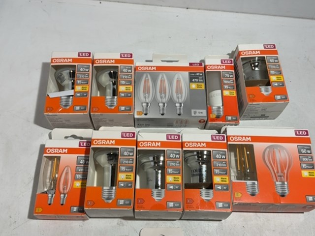 Partij osram lampen, 13 stuks - afbeelding 2 van  3