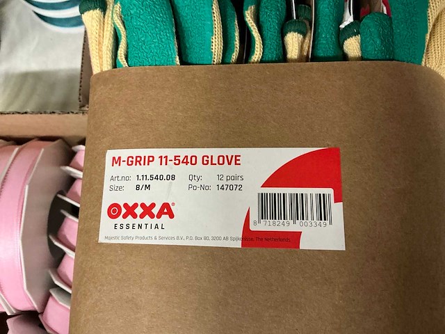 Partij oxxa m-grip 11-540 handschoenen size 8/m (168x) - afbeelding 5 van  5