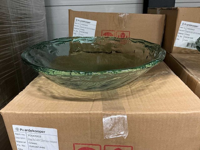 Partij paardekooper schalen vila d42/h12.5cm groen transparant (52x) - afbeelding 3 van  6