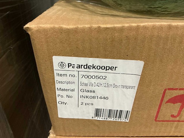 Partij paardekooper schalen vila d42/h12.5cm groen transparant (52x) - afbeelding 6 van  6