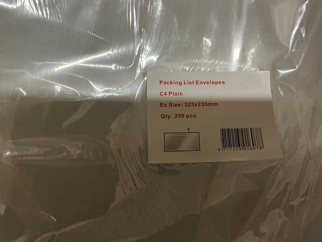 Partij packing list envelopes c4 plain (42x) - afbeelding 4 van  4