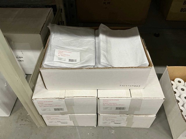 Partij packing list envelopes c6 plain ex size : 175x132mm (5000x) - afbeelding 1 van  2