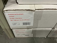 Partij packing list envelopes c6 plain ex size : 175x132mm (5000x) - afbeelding 2 van  2