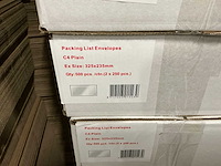 Partij packing list envolopes c4 plain ex size 325x235mm (13500x) - afbeelding 4 van  4