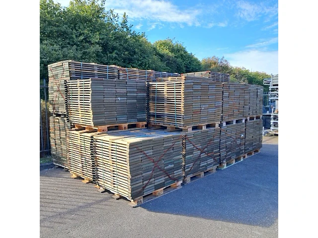 Partij palletranden t.b.v. blokpallets - afbeelding 1 van  7