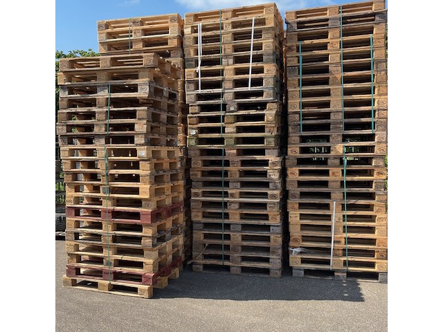Partij pallets, o.a. euro - afbeelding 1 van  6