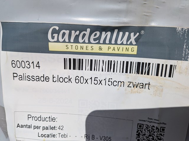 Partij pallisade blokken gardenlux - afbeelding 5 van  13