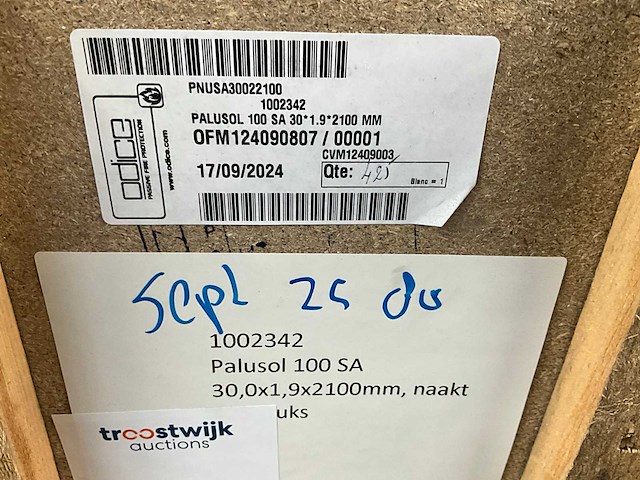 Partij palusol brandwerende afdichting plakstrips - afbeelding 8 van  11