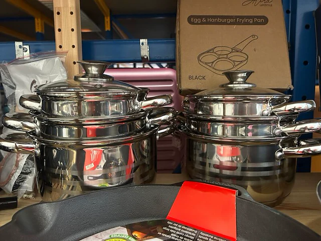 Partij pannen en keukenbenodigheden, w.o. alora, tefal, blaumann - afbeelding 2 van  8