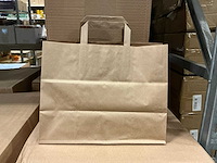 Partij paper bags 320x170x270mm brown (1750x) - afbeelding 1 van  6