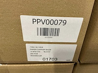 Partij paper carrier bags 14+8*21cm black (7000x) - afbeelding 3 van  3