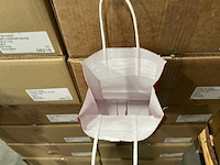 Partij paper carrier bags 14+8*21cm red (7000x) - afbeelding 2 van  6