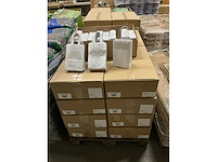 Partij paper carrier bags 14+8*21cm white (4250x) - afbeelding 2 van  6