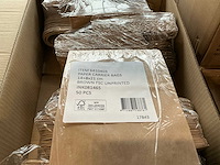Partij paper carrier bags 14+8x21cm brown fsc unprinted (7000x) - afbeelding 4 van  4
