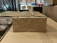 Partij paper carrier bags 18+8x22cm brown fsc unprinted (6000x) - afbeelding 2 van  4