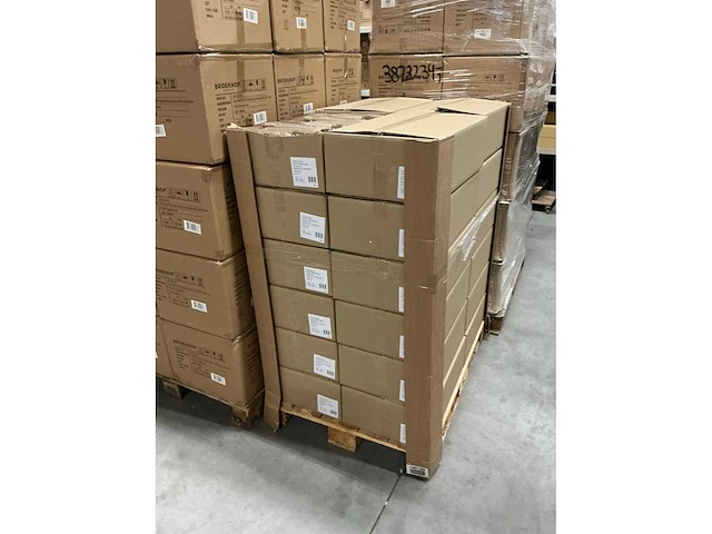 Partij paper carrier bags 18+8x22cm brown fsc unprinted (6000x) - afbeelding 2 van  5