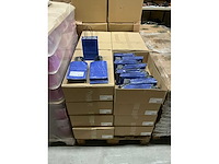 Partij paper carrier bags 21x14x8cm blue (4000x) - afbeelding 6 van  6