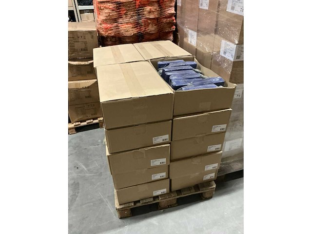 Partij paper carrier bags 21x14x8cm blue (4950x) - afbeelding 5 van  6