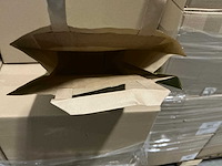 Partij paper carrier bags 22+11x36cm olive (7000x) - afbeelding 2 van  7