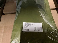 Partij paper carrier bags 22+11x36cm olive (7000x) - afbeelding 5 van  7