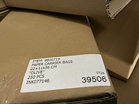 Partij paper carrier bags 22+11x36cm olive (7000x) - afbeelding 7 van  7