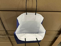 Partij paper carrier bags 22x18x8cm blue (6000x) - afbeelding 2 van  7