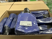 Partij paper carrier bags 22x18x8cm blue (6000x) - afbeelding 4 van  7