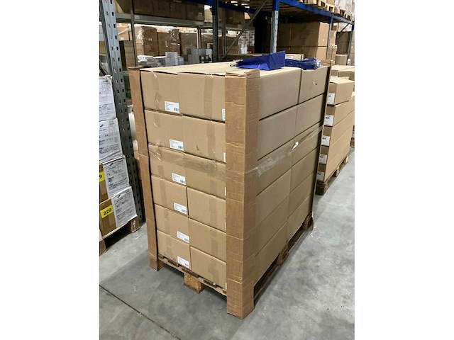 Partij paper carrier bags 22x18x8cm blue (6000x) - afbeelding 6 van  7