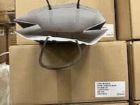 Partij paper carrier bags 22x18x8cm cappucino (2000x) - afbeelding 2 van  4