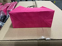 Partij paper carrier bags 22x18x8cm pink (3000x) - afbeelding 2 van  3