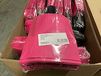 Partij paper carrier bags 22x18x8cm pink (3000x) - afbeelding 3 van  3