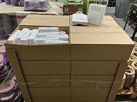 Partij paper carrier bags 22x18x8cm white (5000x) - afbeelding 2 van  4