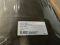 Partij paper carrier bags 26+12*35cm cappuccino (6000x) - afbeelding 3 van  4