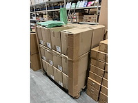 Partij paper carrier bags 26+12*35cm misty green (6000x) - afbeelding 5 van  6